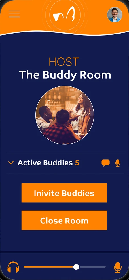 Host room screen