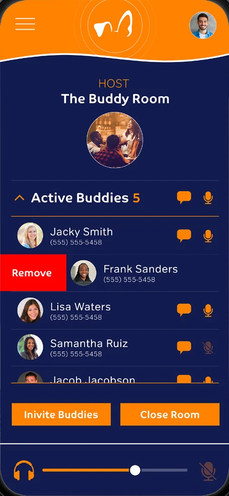 Active buddies screen